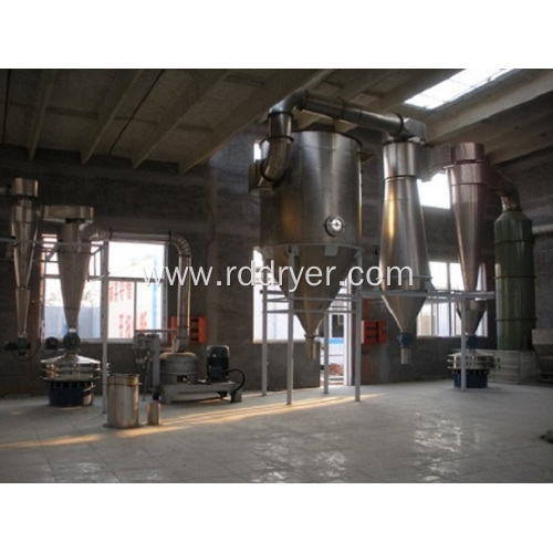 Flash drying machine of triticin